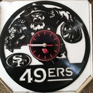 San Francisco 49ers Vinyl Record Clock